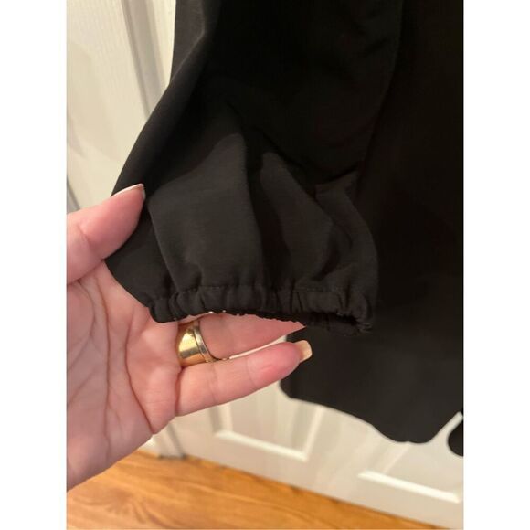 Michael Michael Kors Black Slinky Tassel Tie Long Sleeve Dress sz S EUC - Picture 5 of 8